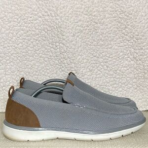 Reserved Footwear New York Mens Grey Textile Upper Casual Slip On Shoes SZ US 12